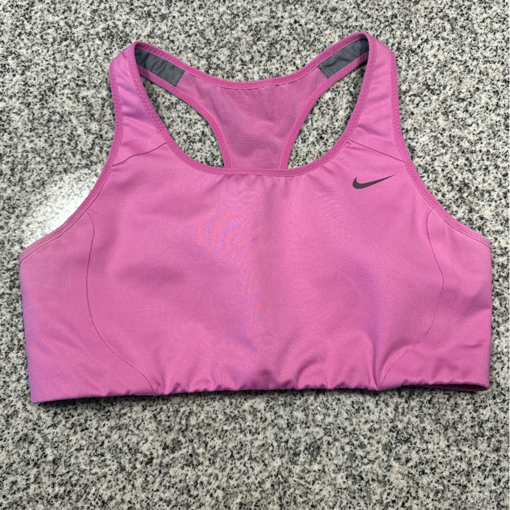 NIKE Dri Fit Pink Sports Bra Women’s Size Large